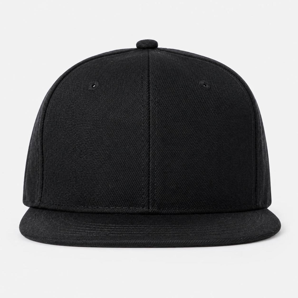 Кепка з прямим козирком snapback чорна