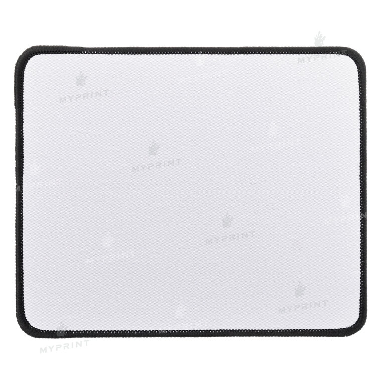 Килимок для миші прямокутний з чорним оверлоком 22 × 18 × 0,3 cм
