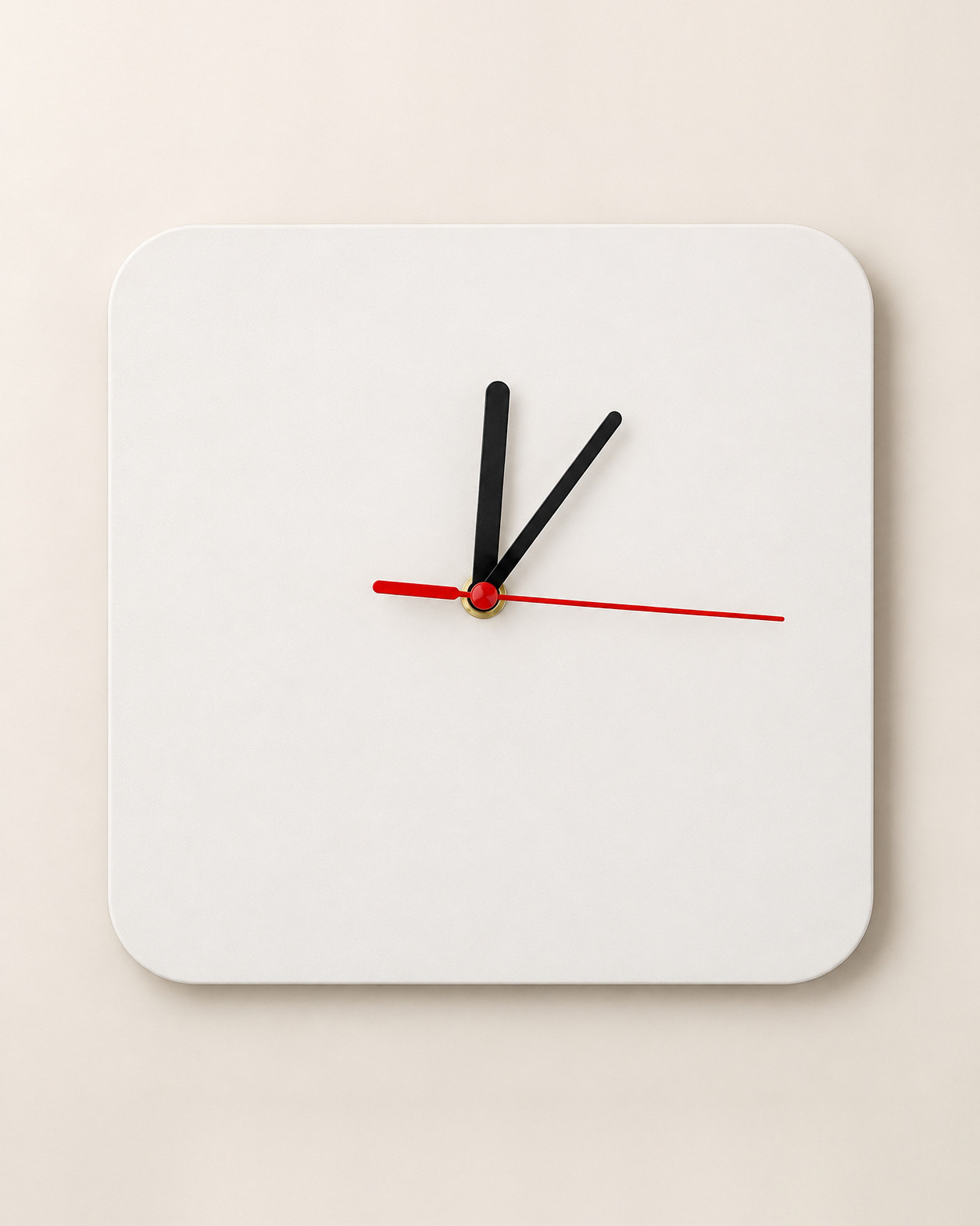 Годинник МДФ квадратний настінний 228 × 228 мм, товщина 6 мм