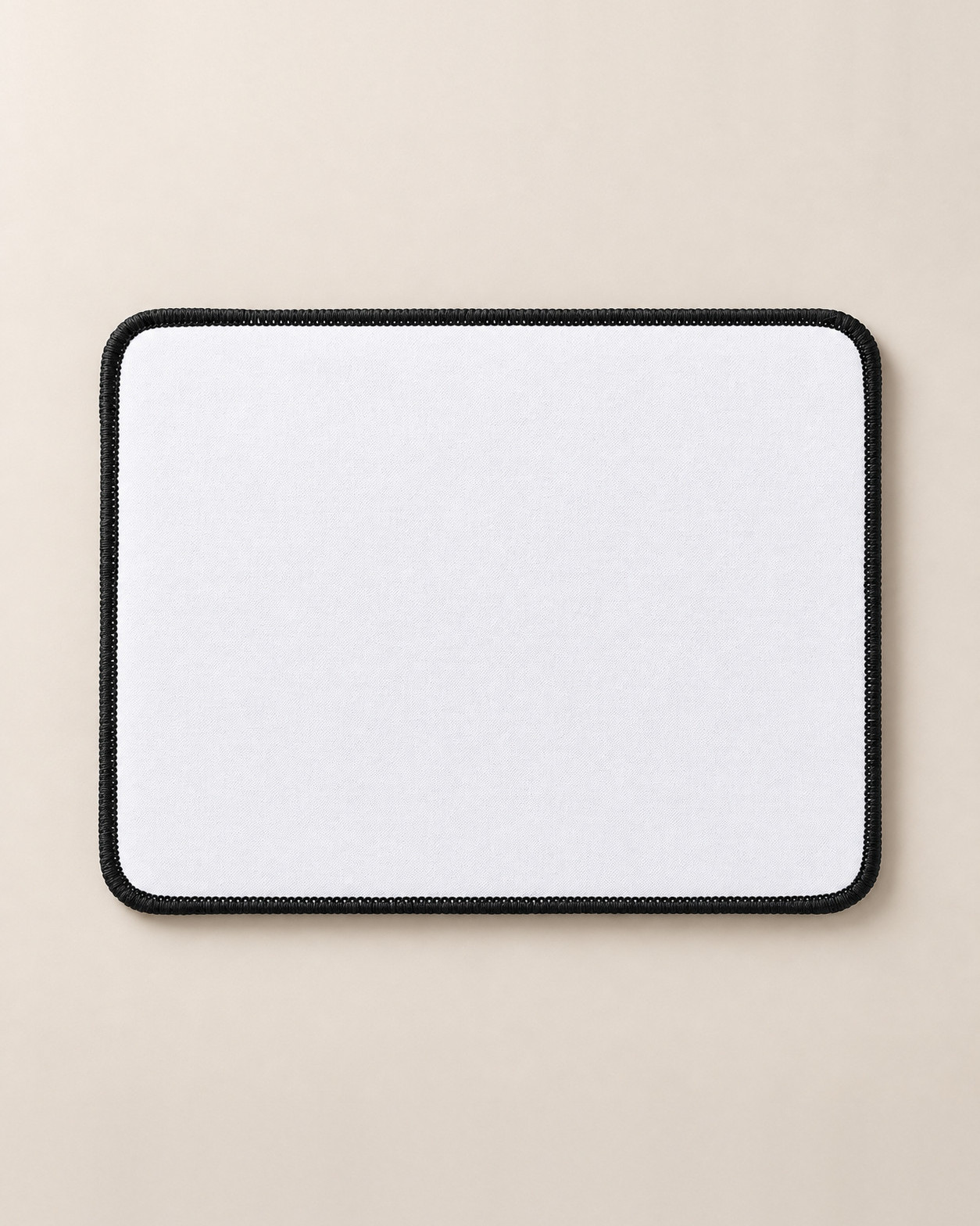 Килимок для миші прямокутний з чорним оверлоком 22 × 18 × 0,3 cм